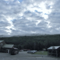 Sky over our camp in the Forks for white water rafting